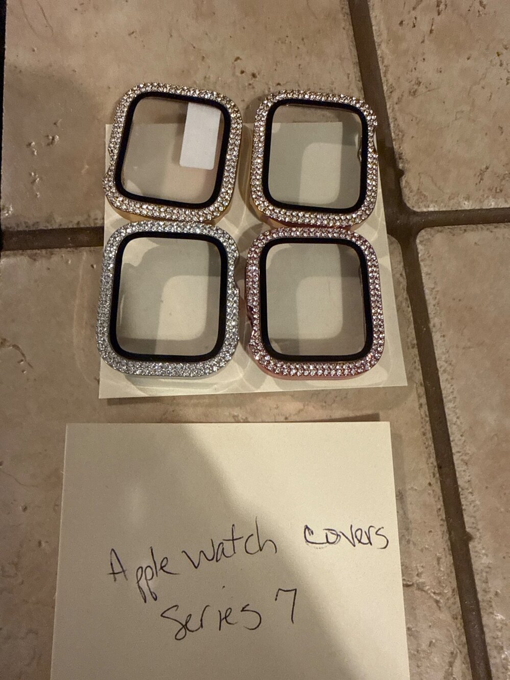 Apple Watch Case Covers Series 7 Rhinestone Protective Frames 45mm
